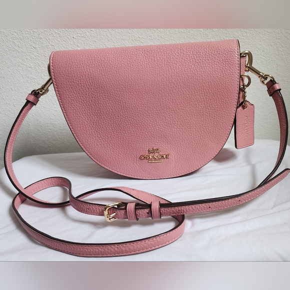 Coach Bubble Gum Pink Ellen Crossbody Bag w/ Scarf - Picture 2 of 10